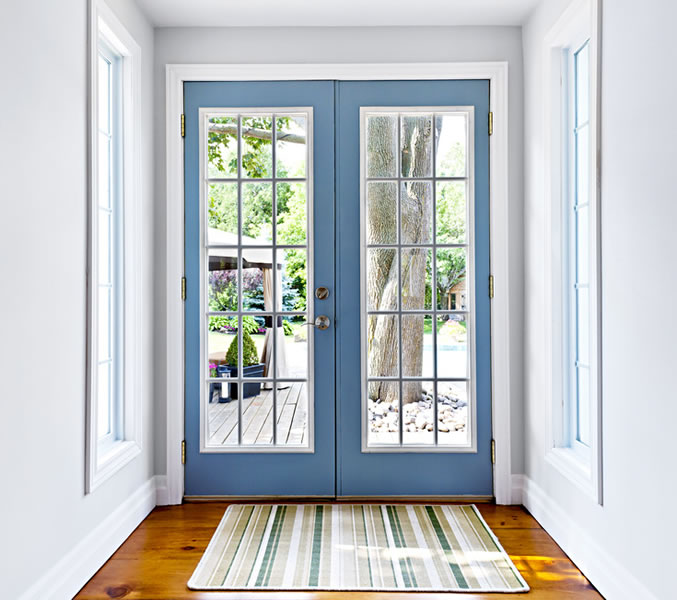 french doors to patio