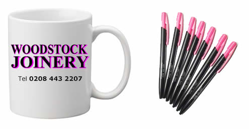 woodstock joinery mug and pens